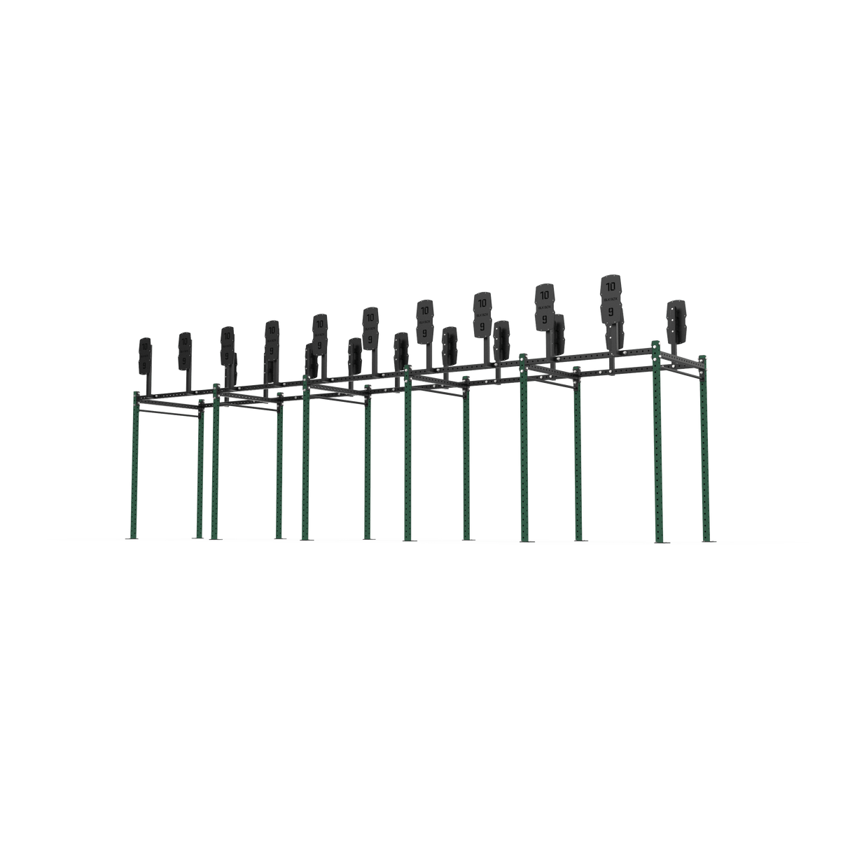10 Bay Free Standing Competition Rig with Wall Ball Targets - BLK BOX