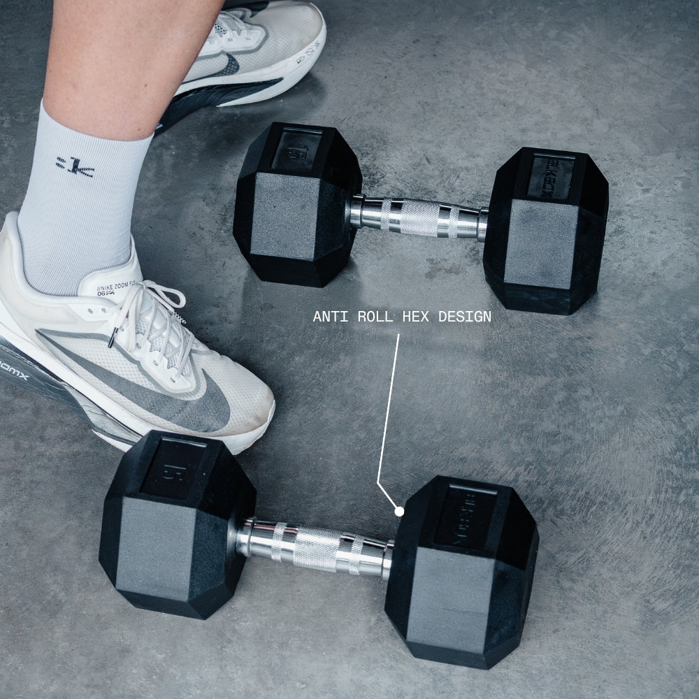 Rubber Hex Dumbbell