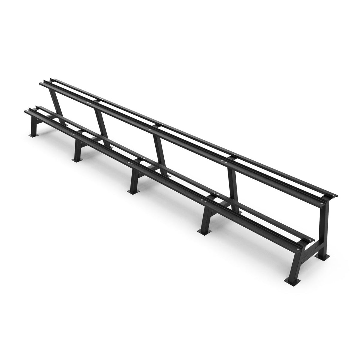 2 Tier Hex Dumbbell Rack 2.5kg - 50kg - BLK BOX