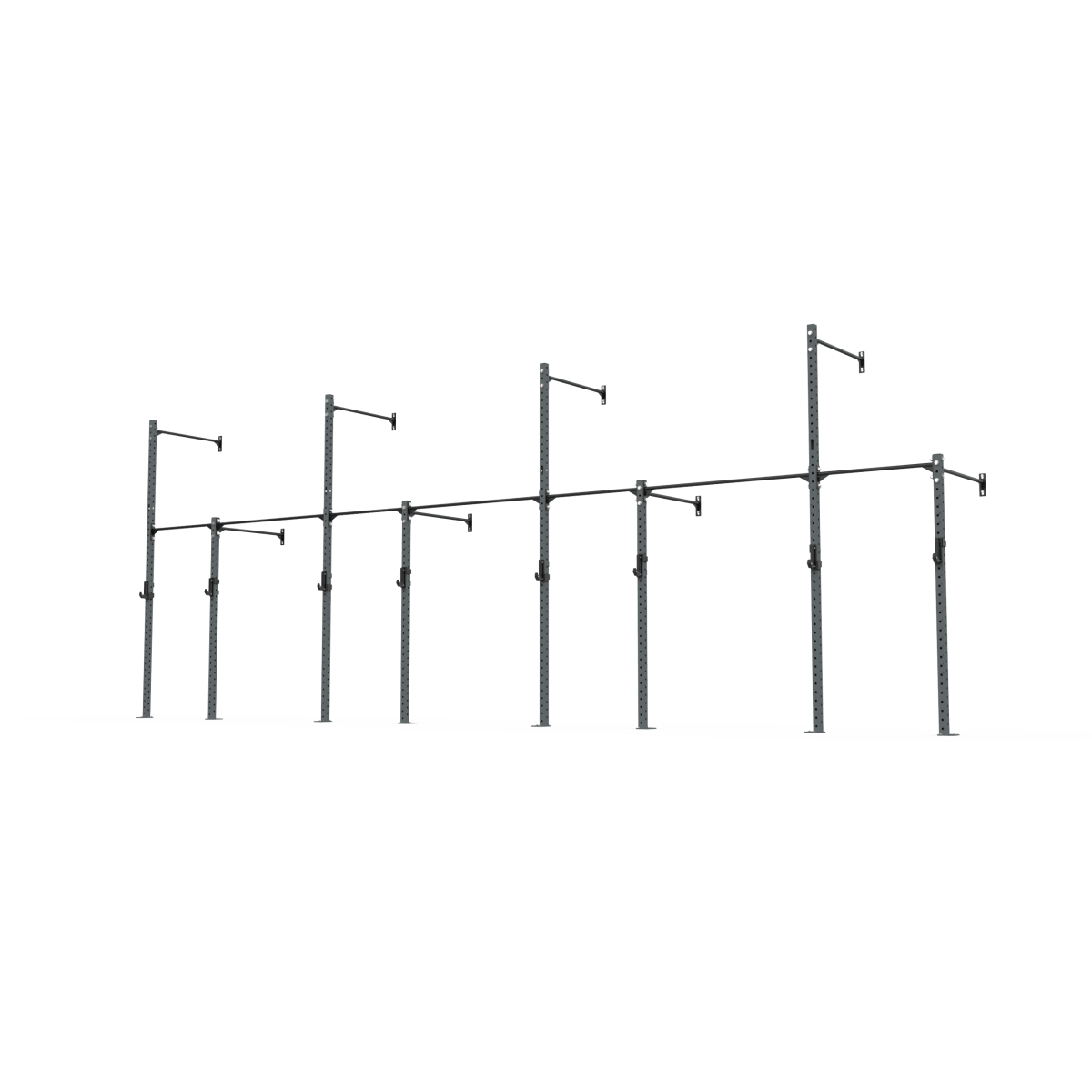 3 Series Wall Mounted High Low Rig 4 Bay | BLK BOX