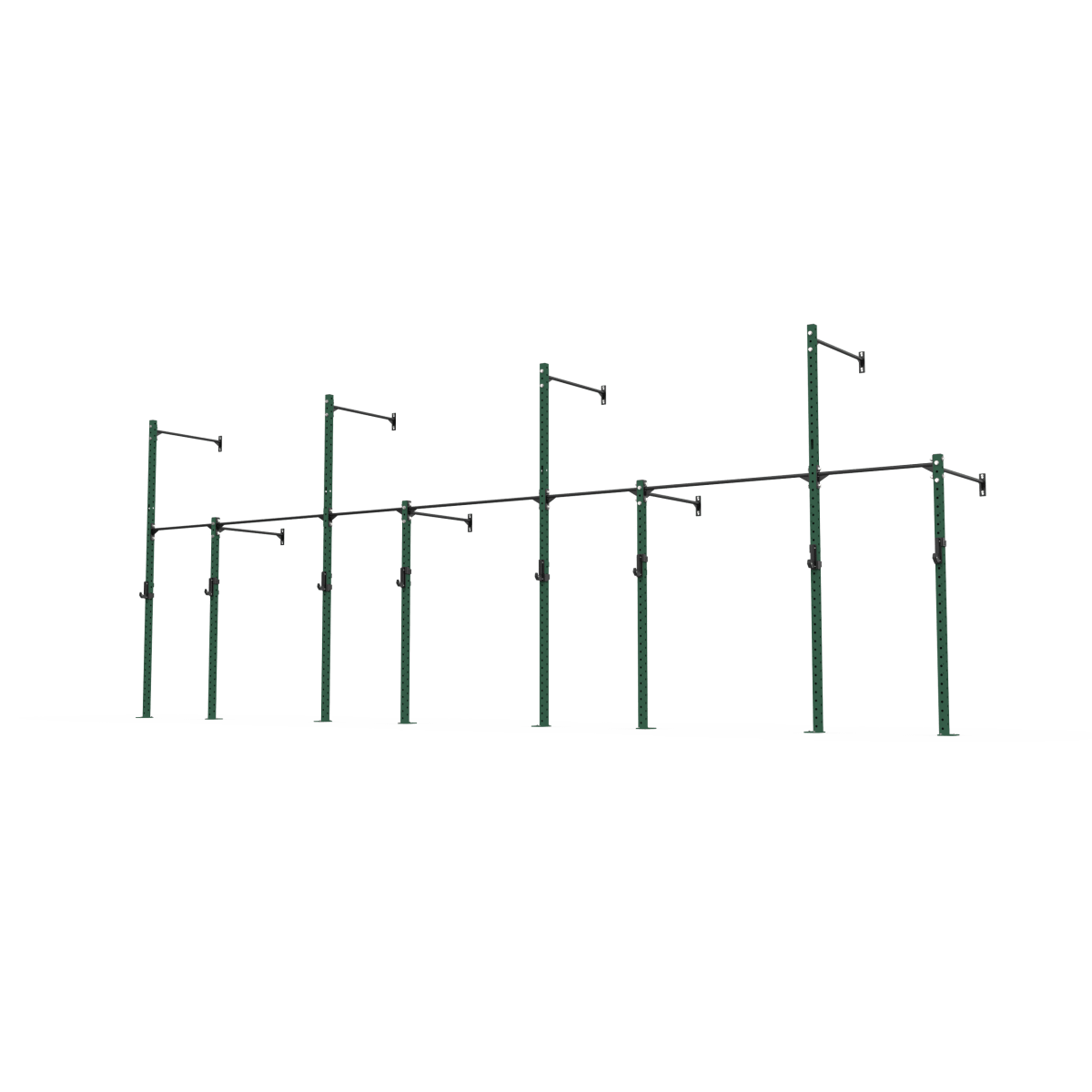 3 Series Wall Mounted High Low Rig 4 Bay | BLK BOX