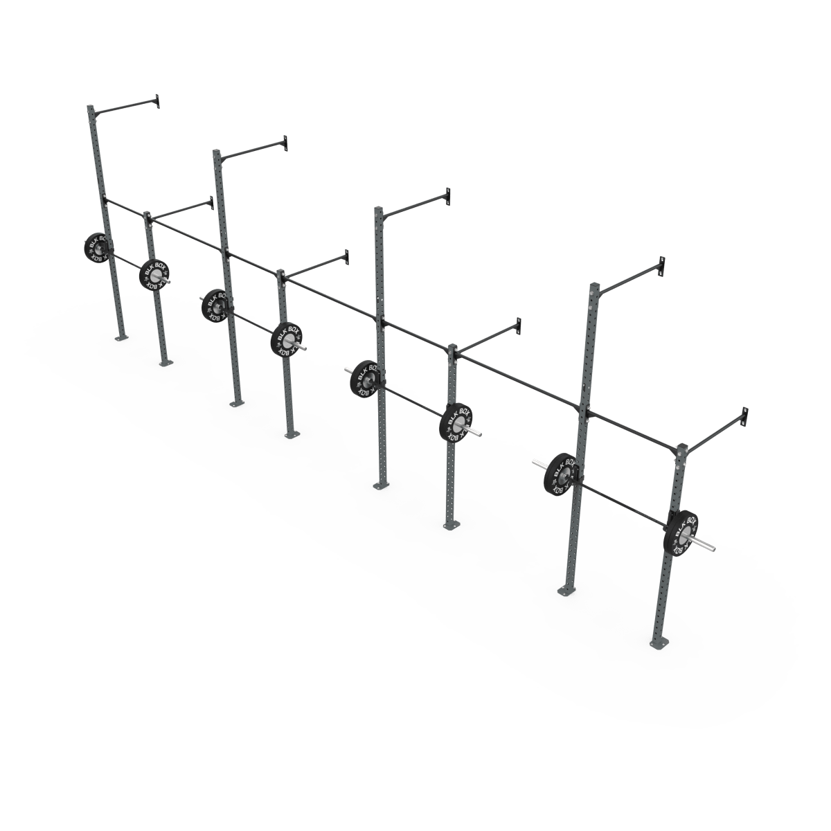3 Series Wall Mounted High Low Rig 4 Bay | BLK BOX