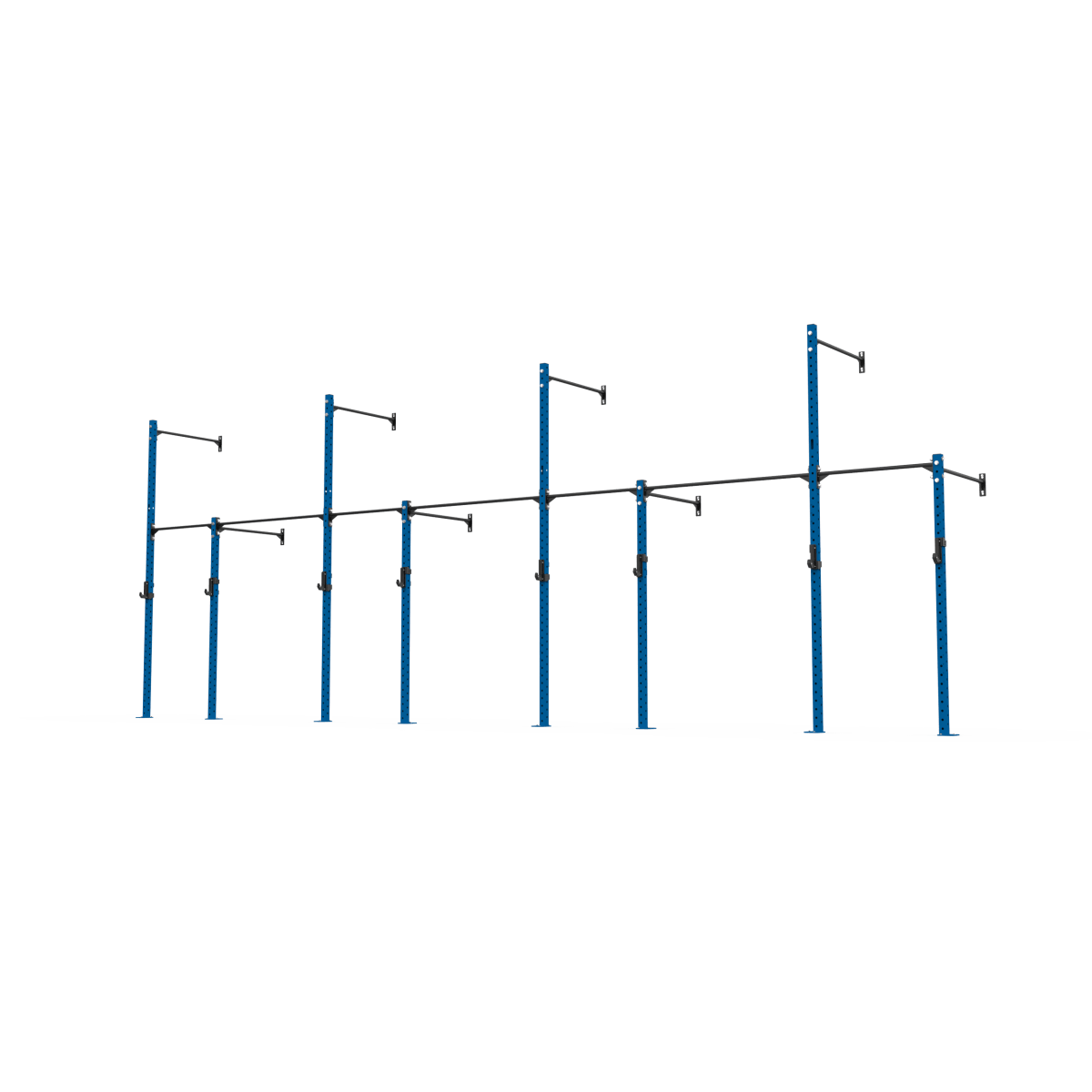 3 Series Wall Mounted High Low Rig 4 Bay | BLK BOX