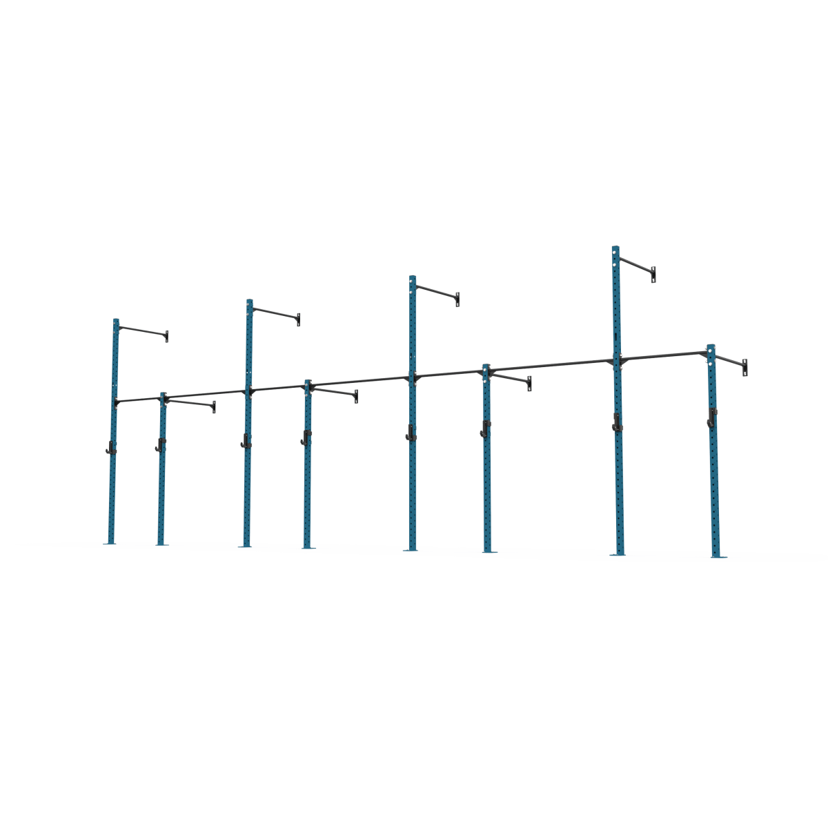 3 Series Wall Mounted High Low Rig 4 Bay | BLK BOX