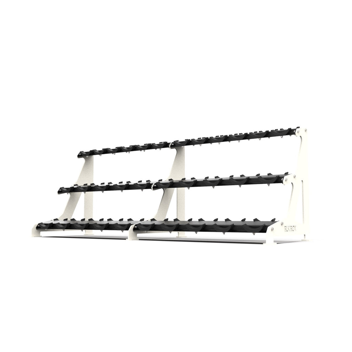 3 Tier Round Dumbbell Rack 2.5 - 40kg - BLK BOX