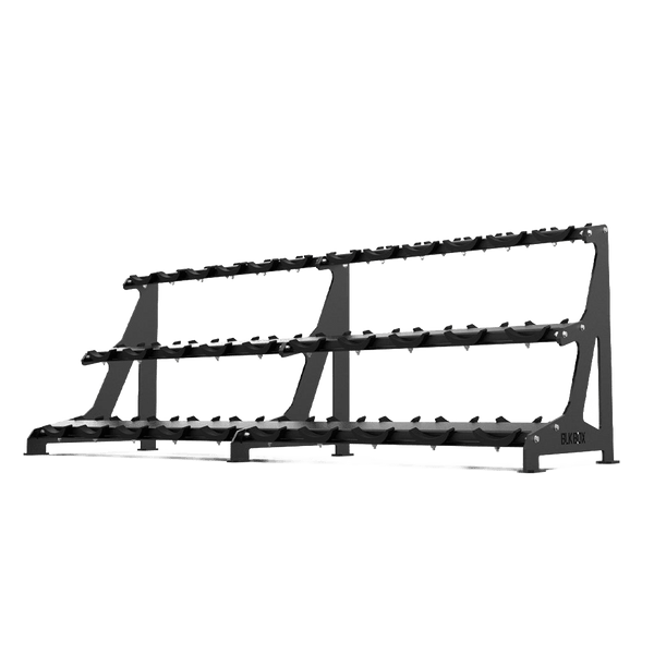 3 Tier Round Dumbbell Rack 2.5 - 40kg | BLK BOX