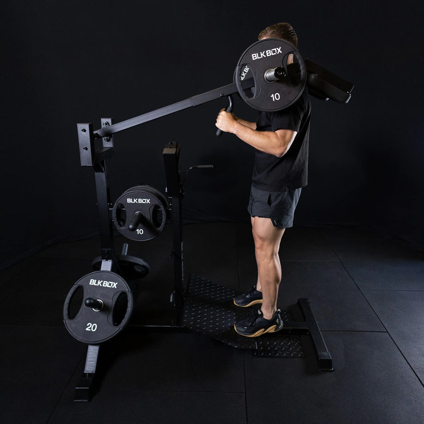 Plate Loaded Standing Calf Raise / Leverage Squat
