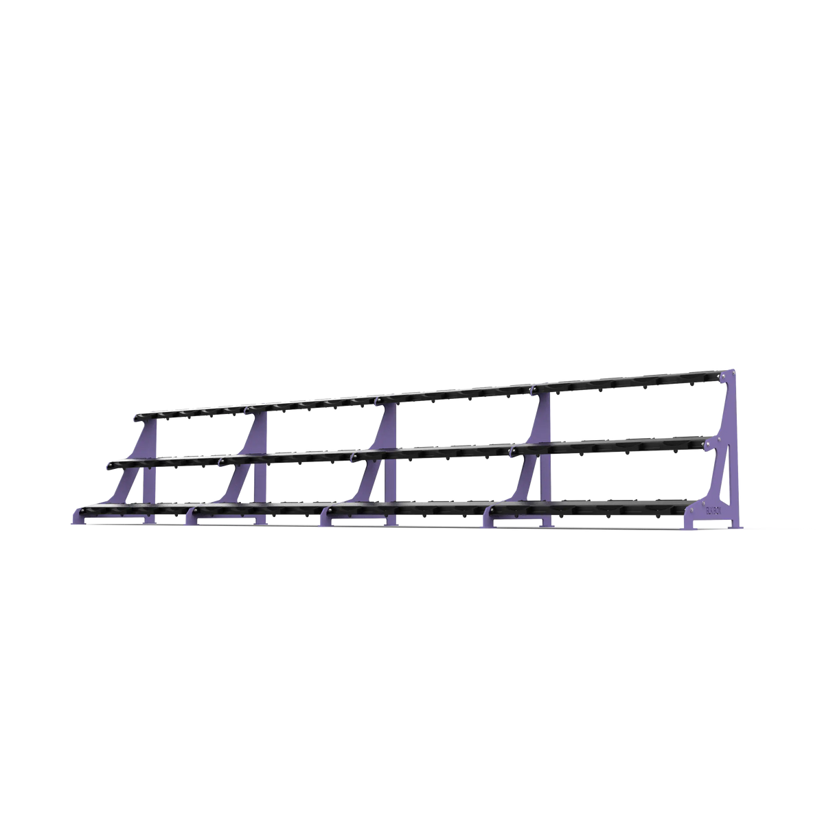 BLK BOX Premium 3 Tier Dumbbell Rack 50kg Purple Lilac