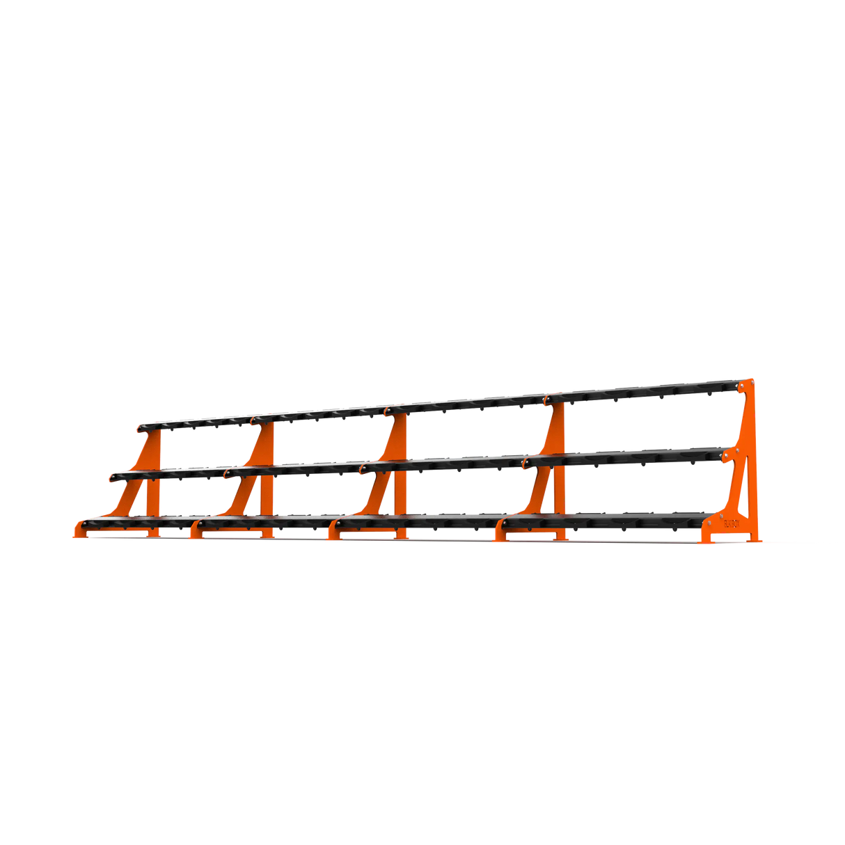 BLK BOX Premium 3 Tier Dumbbell Rack 50kg Burnt Orange