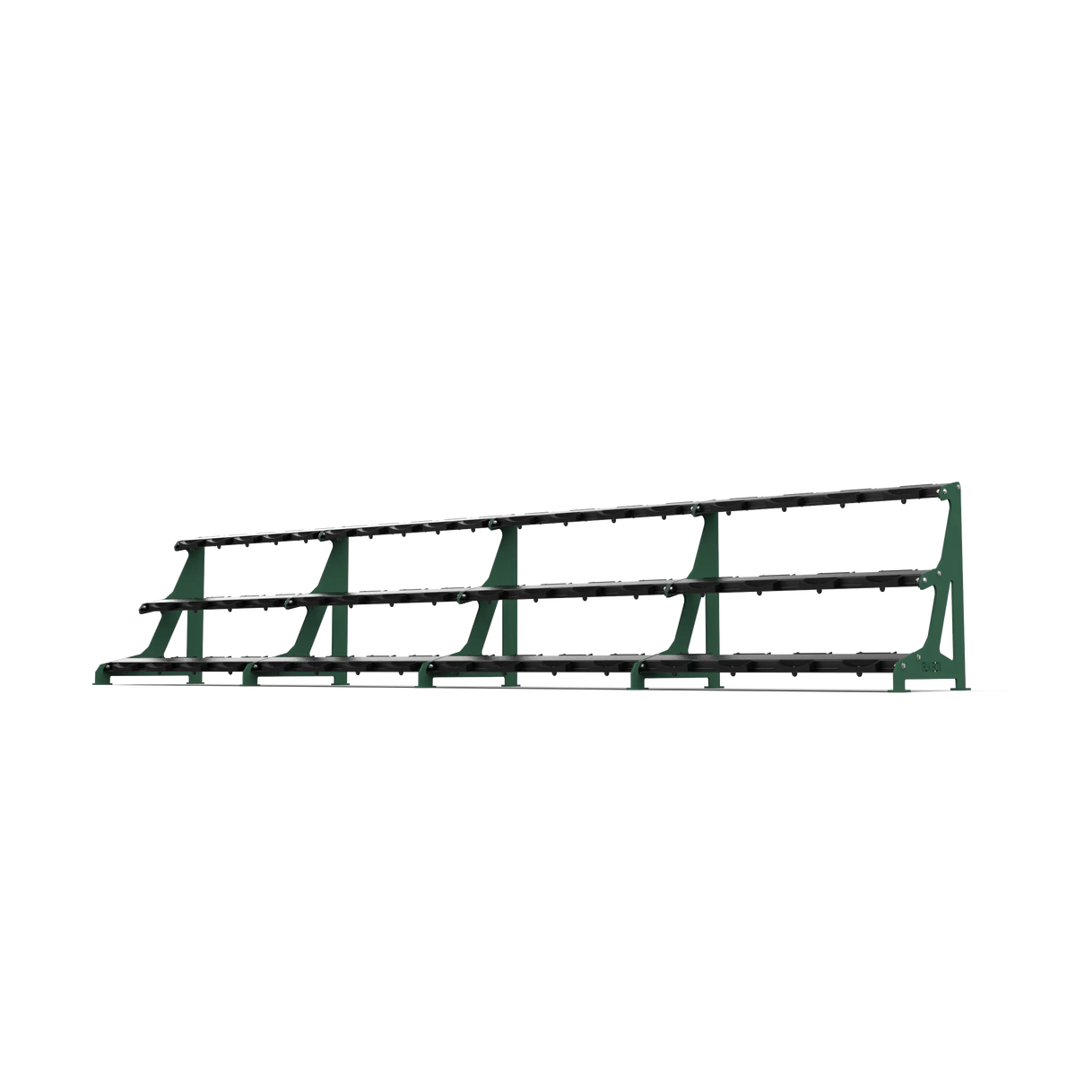 BLK BOX Premium 3 Tier Dumbbell Rack 50kg Forest Green