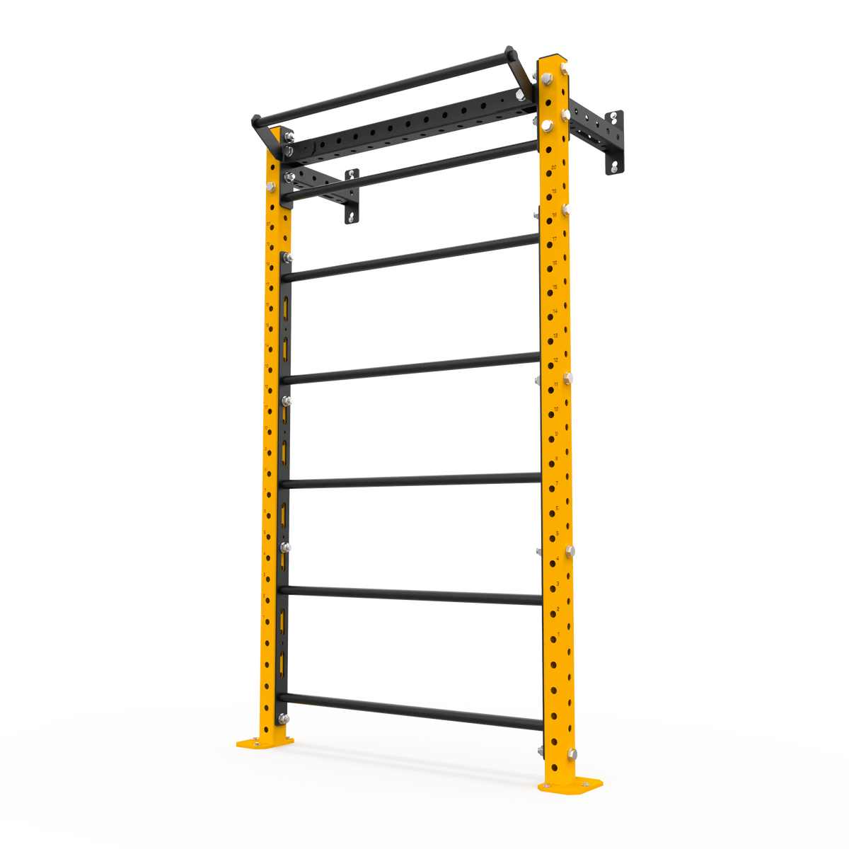 BLK BOX Wall Mounted Stall Bars 2.2m Golden Yellow