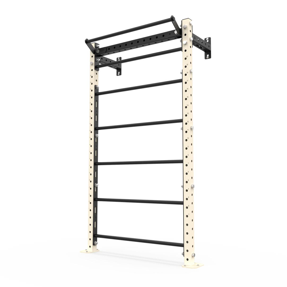 BLK BOX Wall Mounted Stall Bars 2.2m Flate White