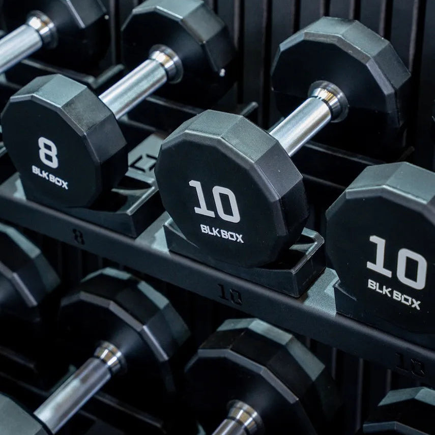 BLK BOX 12 Sided Urethane Dumbbell – BLK BOX