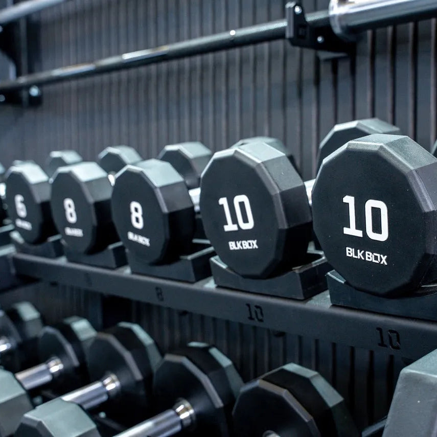 12-Sided Urethane Dumbbell Set - (2-40kg) (20 pairs)
