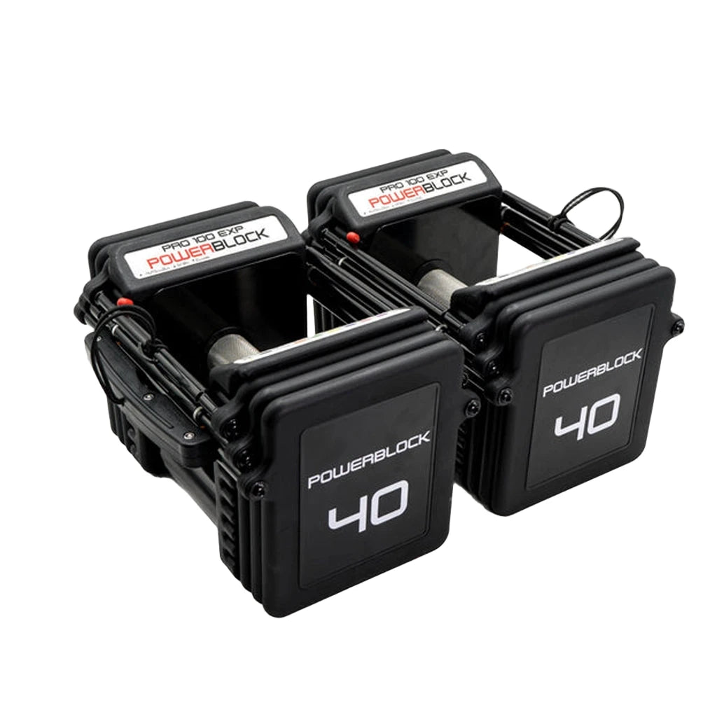 PowerBlock Pro EXP Adjustable Dumbbells (Pair)-Dumbbells-BLK BOX