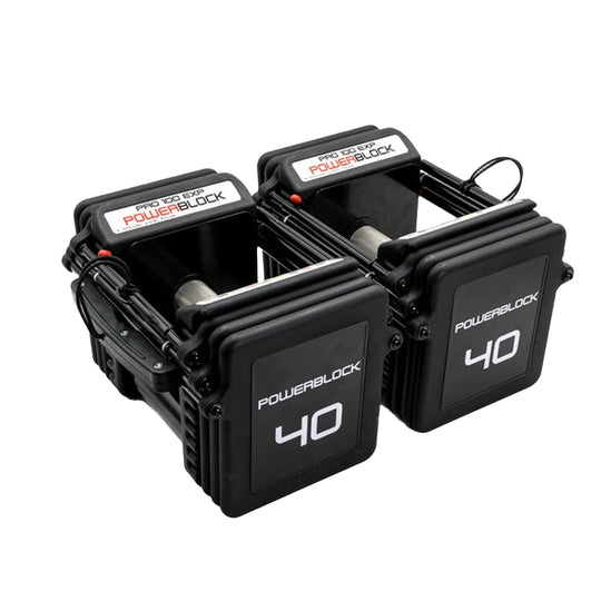 PowerBlock Pro EXP Adjustable Dumbbells (Pair)-Dumbbells-BLK BOX
