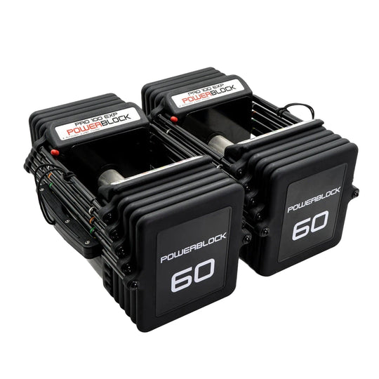 PowerBlock Pro EXP Adjustable Dumbbells (Pair)-Dumbbells-BLK BOX