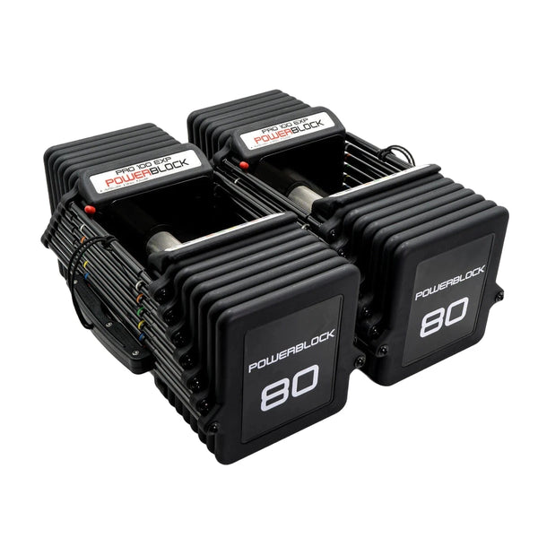 PowerBlock Pro EXP Adjustable Dumbbells (Pair)-Dumbbells-BLK BOX