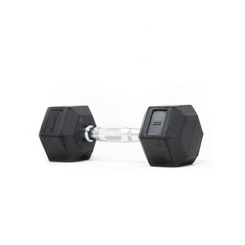 Rubber Hex Dumbbells (Sold Individually)