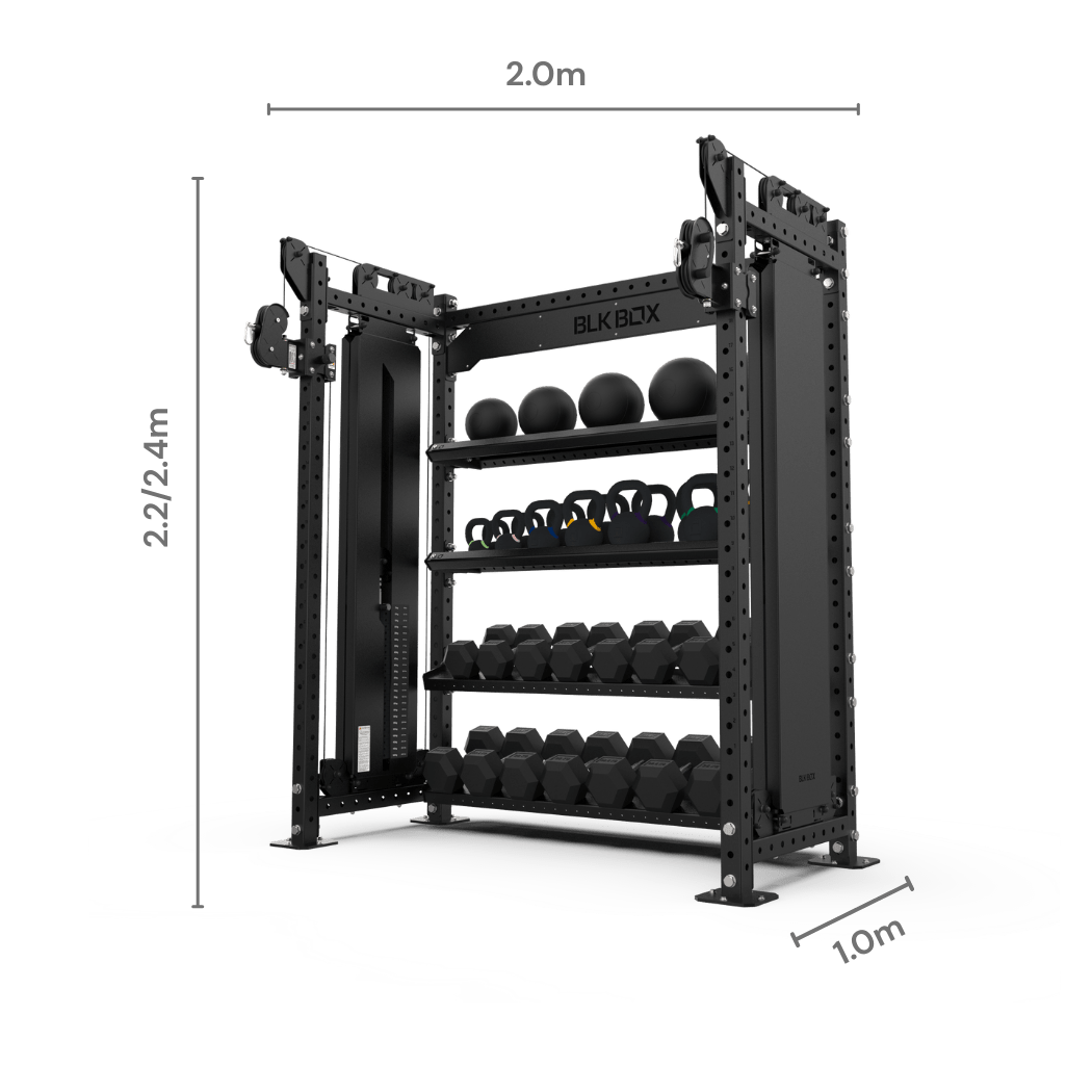 Cable Storage System (1.8m) - 1 Bay | BLK BOX