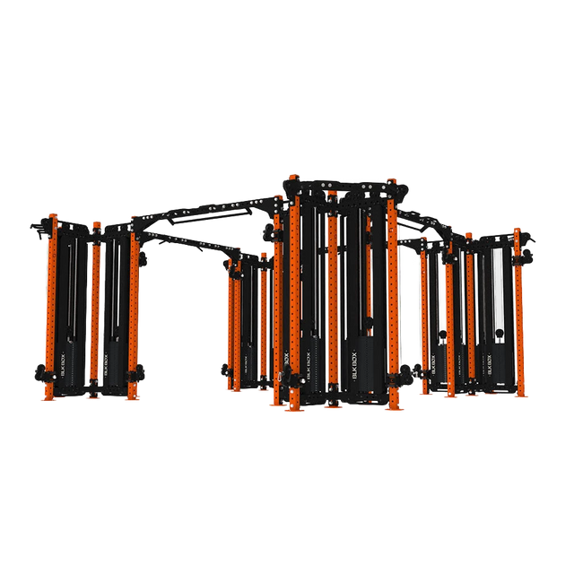 16 Station Multi-Gym Cable Machine-Cable Machines-BLK BOX