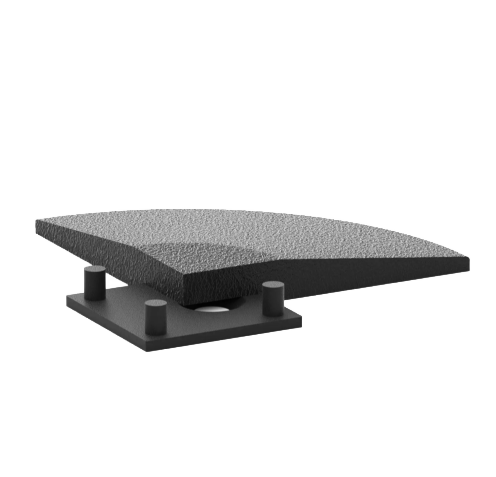 BLK BOX Challenger Gym Tile Corner Ramp with Connectors – corner ramp detail