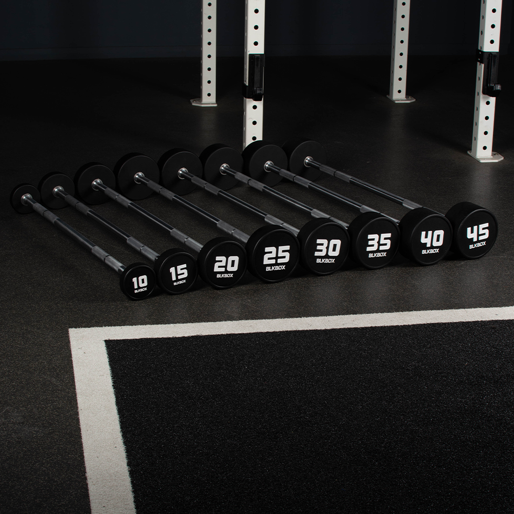 Urethane Fixed Barbell-Barbells-BLK BOX