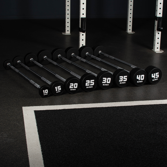 Urethane Fixed Barbell-Barbells-BLK BOX