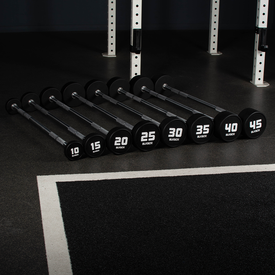 Urethane Fixed Barbell-Barbells-BLK BOX