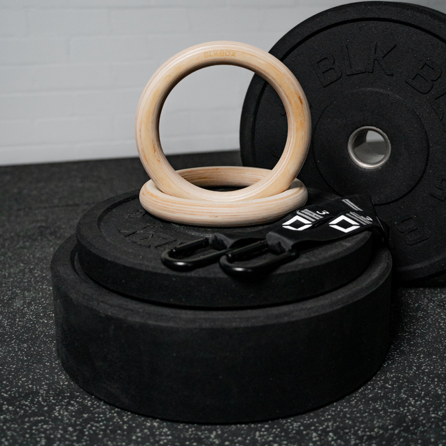 Wooden Competition Gymnastics Rings-Gym Rings-BLK BOX