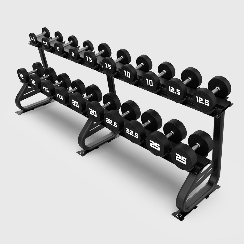 BLK BOX 10 Pair 2 Tier Dumbbell Rack