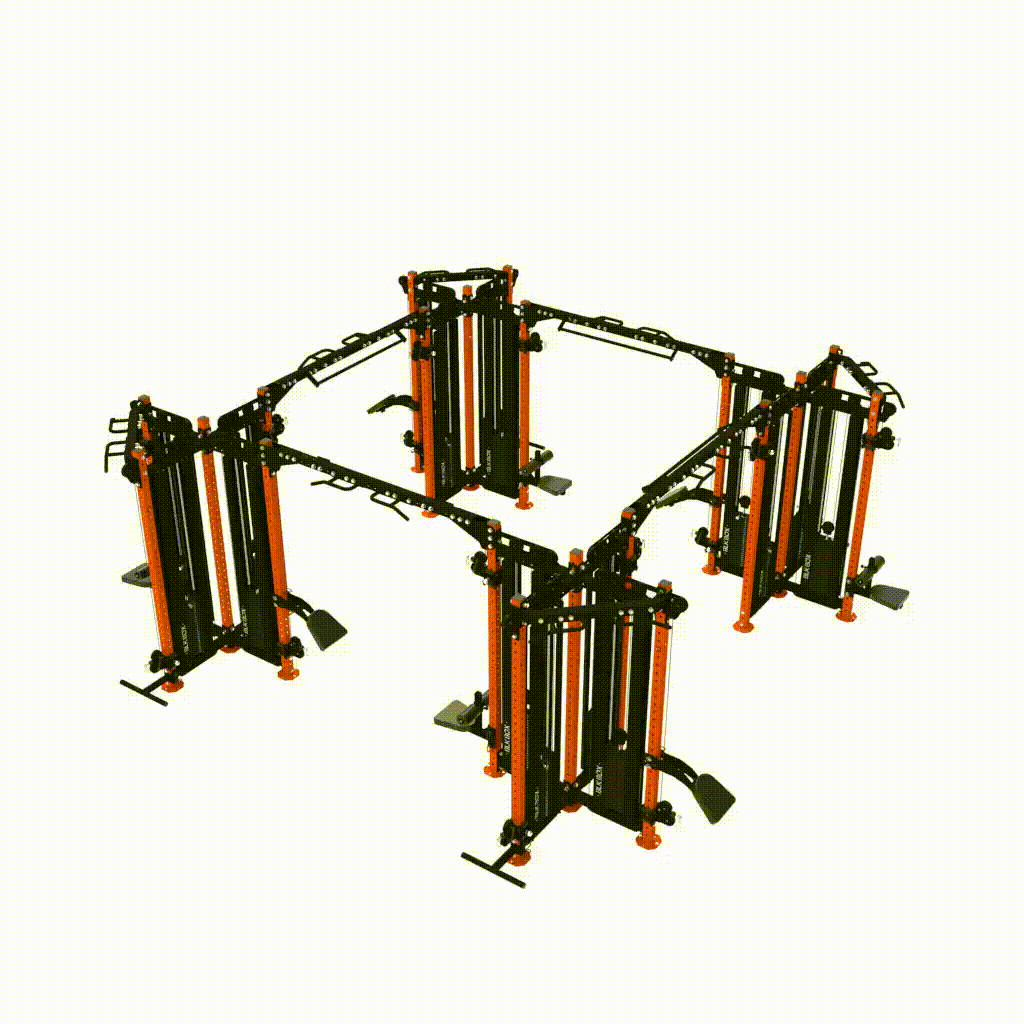 16 Station Multi-Gym Cable Machine-Cable Machines-BLK BOX