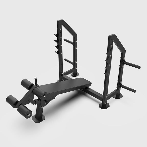 BLK BOX Olympic Decline Bench – frame detail