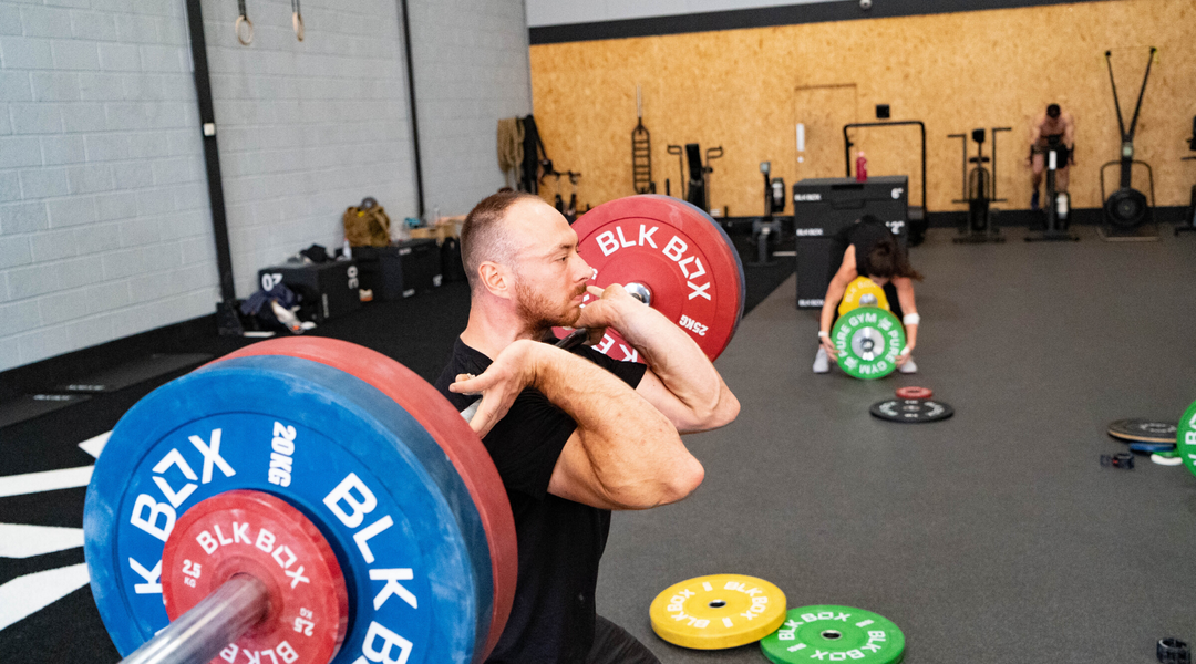 BLK BOX Barbell with Bumper Plates