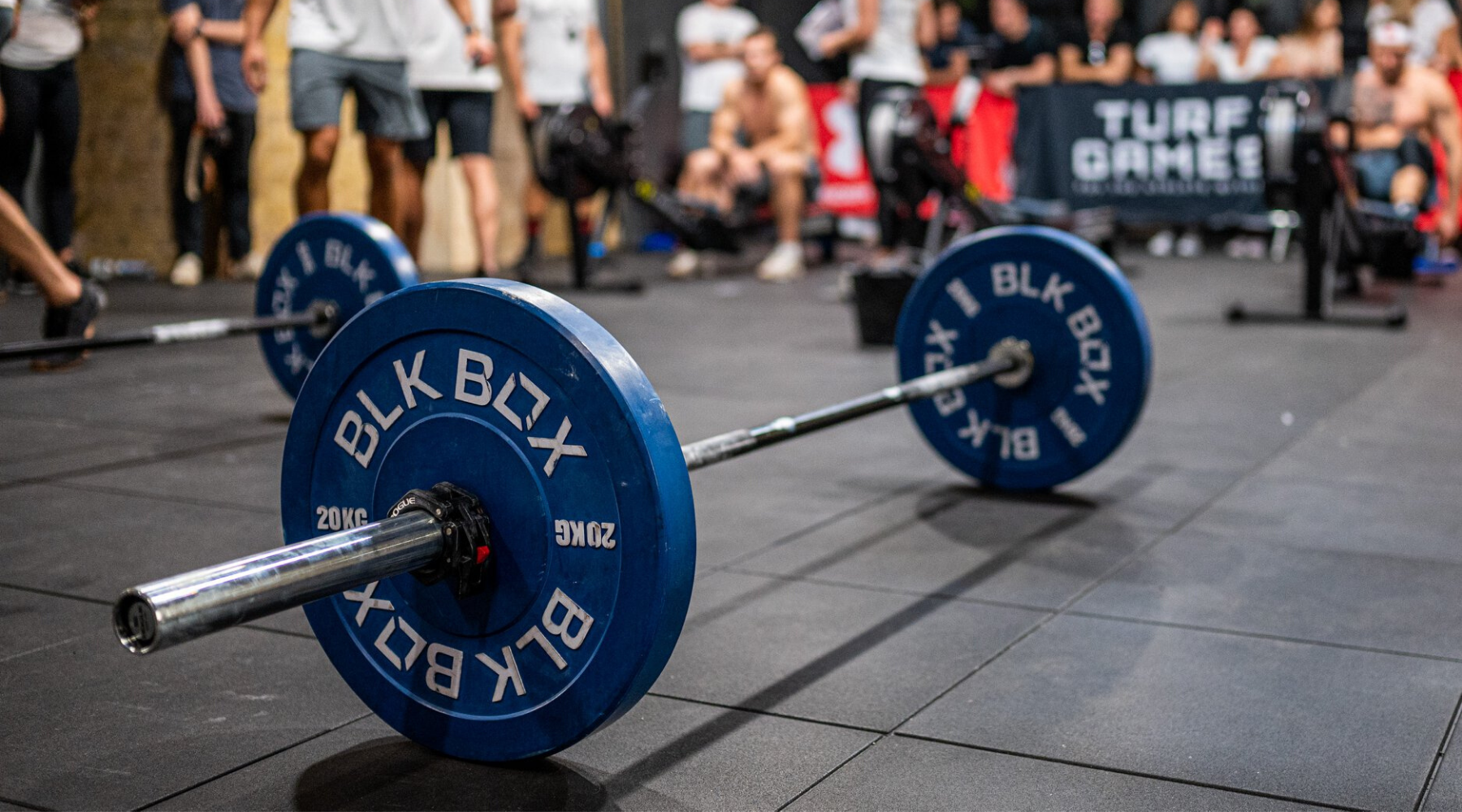 BLK BOX Barbell with Bumper Plates 
