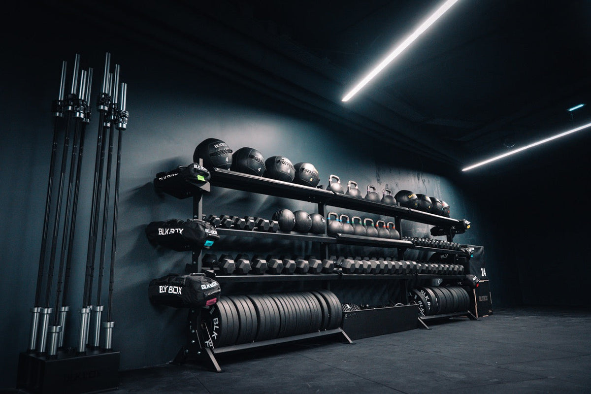 2-Tier Kettlebell Rack Storage for Gyms | BLK BOX