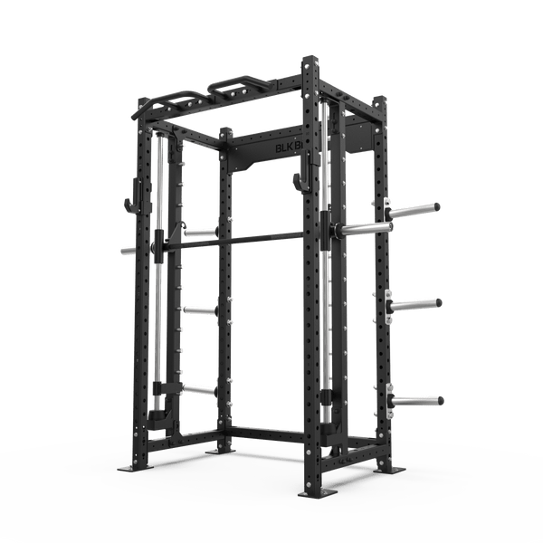 1 Series Compact Rack with Smith Machine - 2.2m | BLK BOX