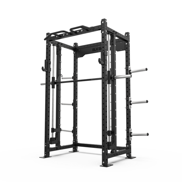 1 Series Compact Rack with Smith Machine - 2.2m | BLK BOX