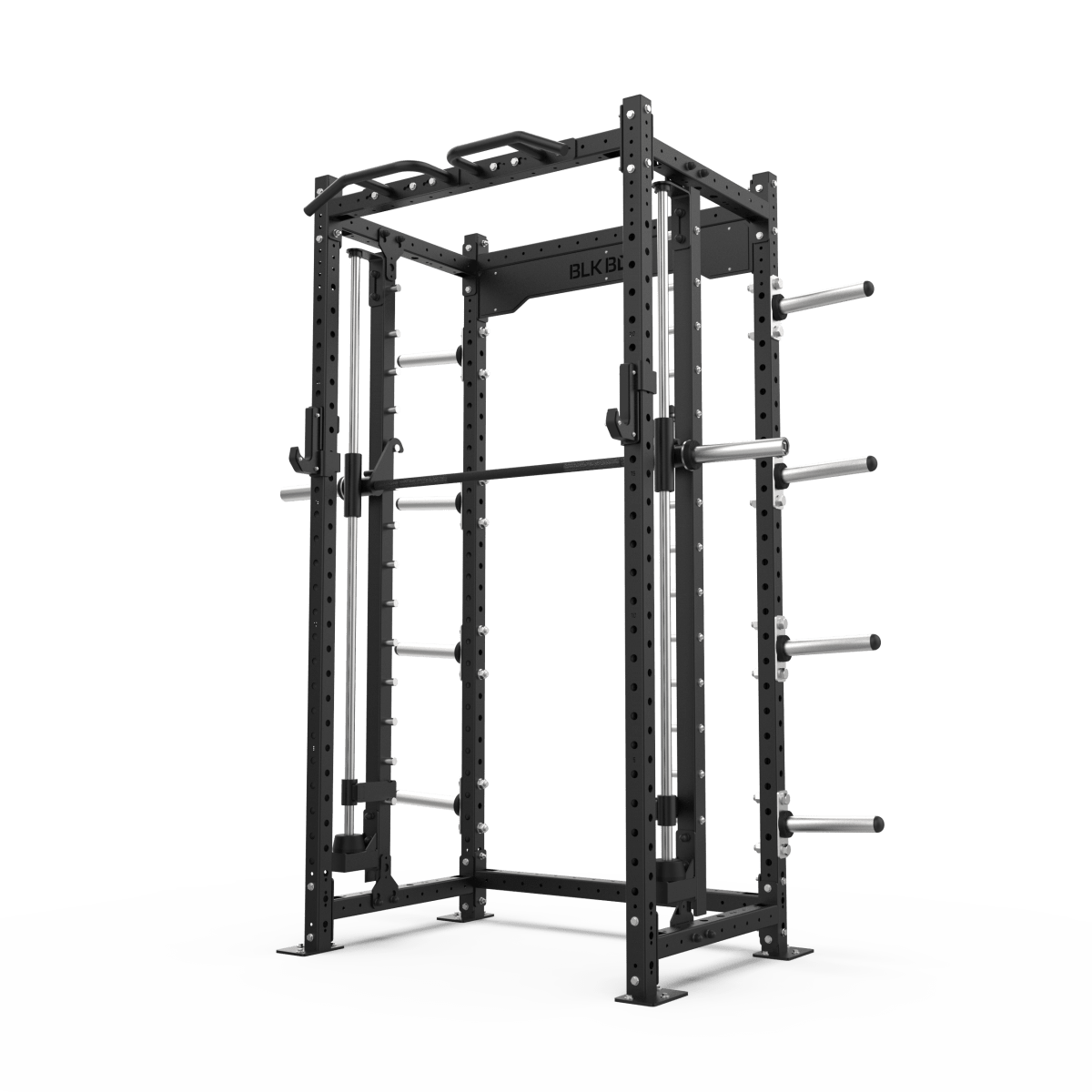 1 Series Compact Rack with Smith Machine - 2.4m | BLK BOX