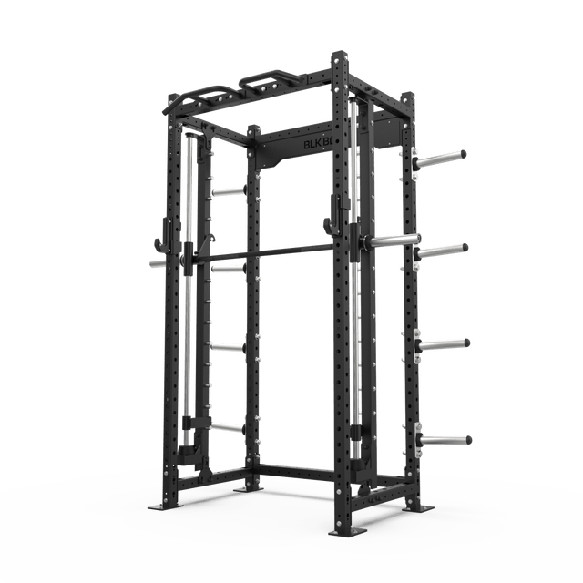 1 Series Compact Rack with Smith Machine - 2.4m | BLK BOX