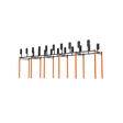 10 Bay Free Standing Competition Rig with Wall Ball Targets - BLK BOX