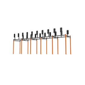 10 Bay Free Standing Competition Rig with Wall Ball Targets - BLK BOX