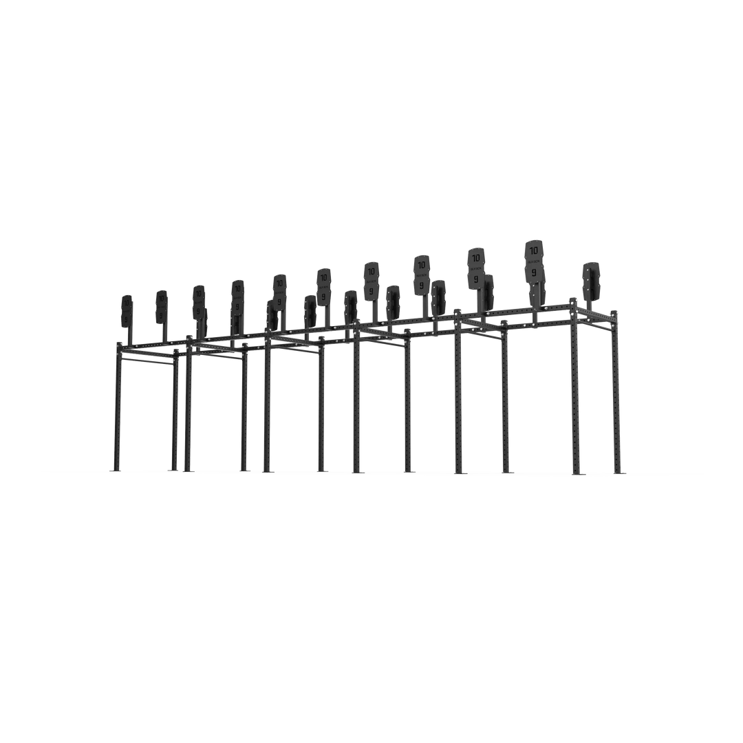 10 Bay Free Standing Competition Rig with Wall Ball Targets - BLK BOX