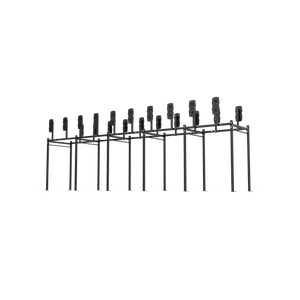 10 Bay Free Standing Competition Rig with Wall Ball Targets - BLK BOX