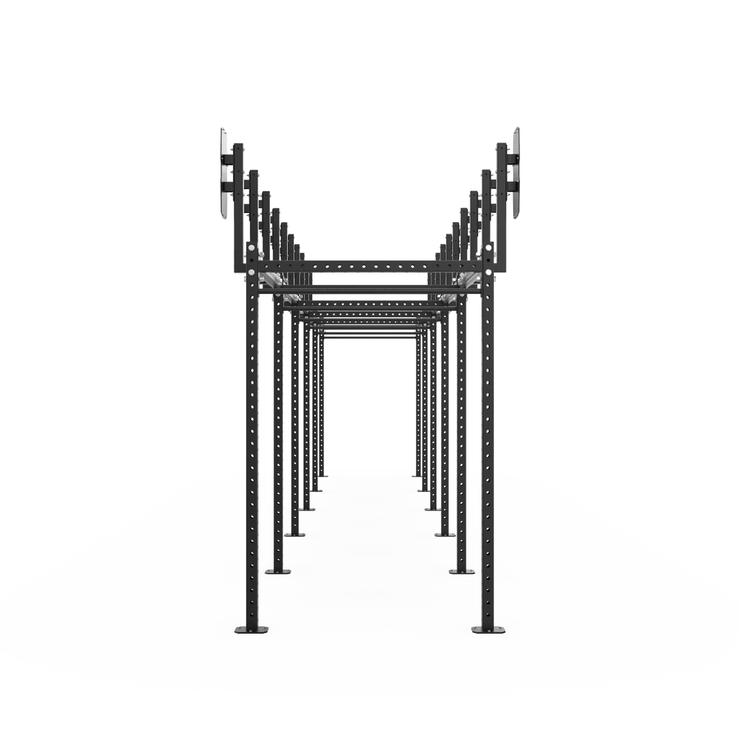 10 Bay Free Standing Competition Rig with Wall Ball Targets - BLK BOX