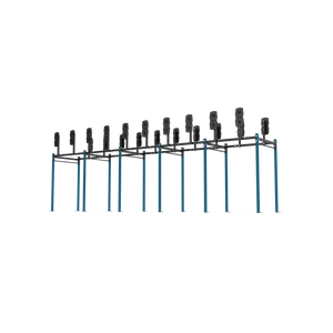 10 Bay Free Standing Competition Rig with Wall Ball Targets - BLK BOX