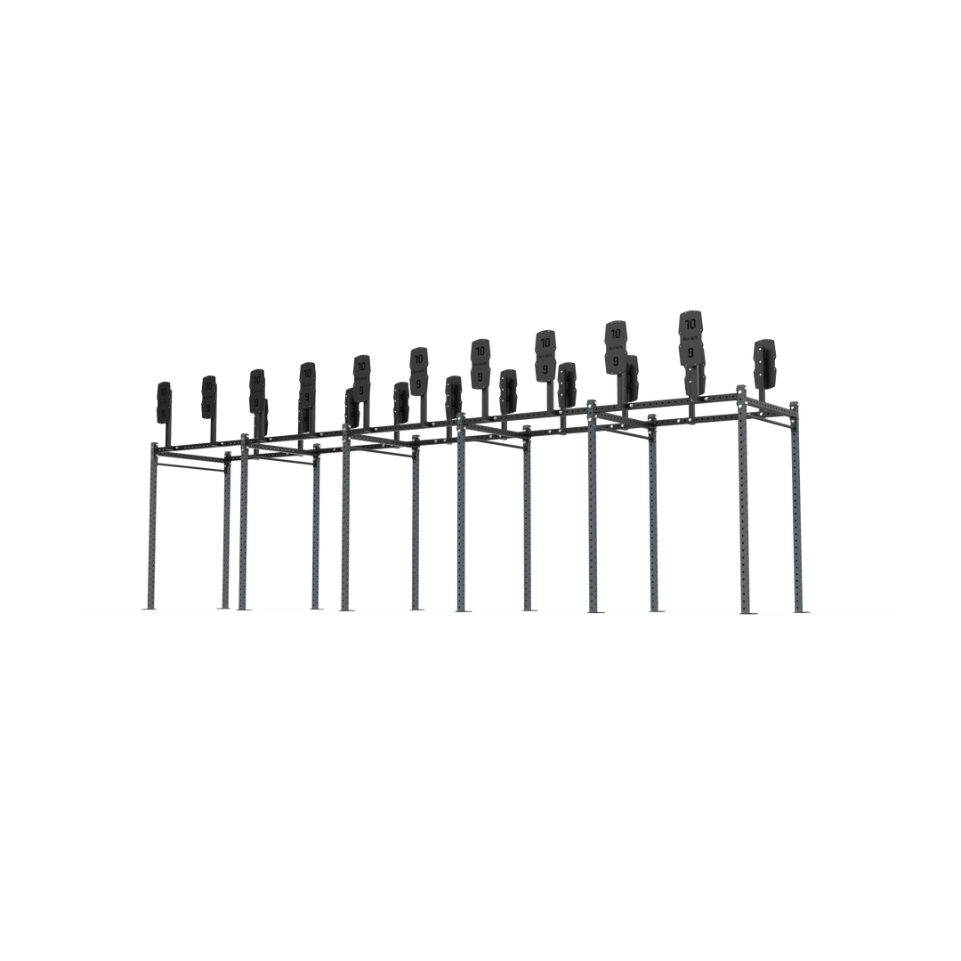 10 Bay Free Standing Competition Rig with Wall Ball Targets - BLK BOX