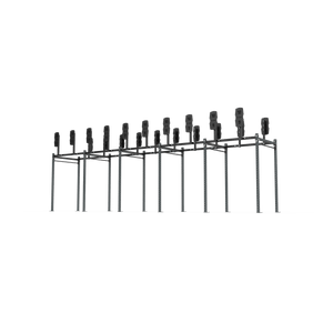 10 Bay Free Standing Competition Rig with Wall Ball Targets - BLK BOX