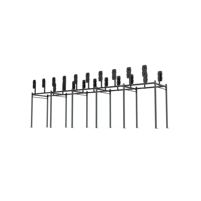 10 Bay Free Standing Competition Rig with Wall Ball Targets - BLK BOX