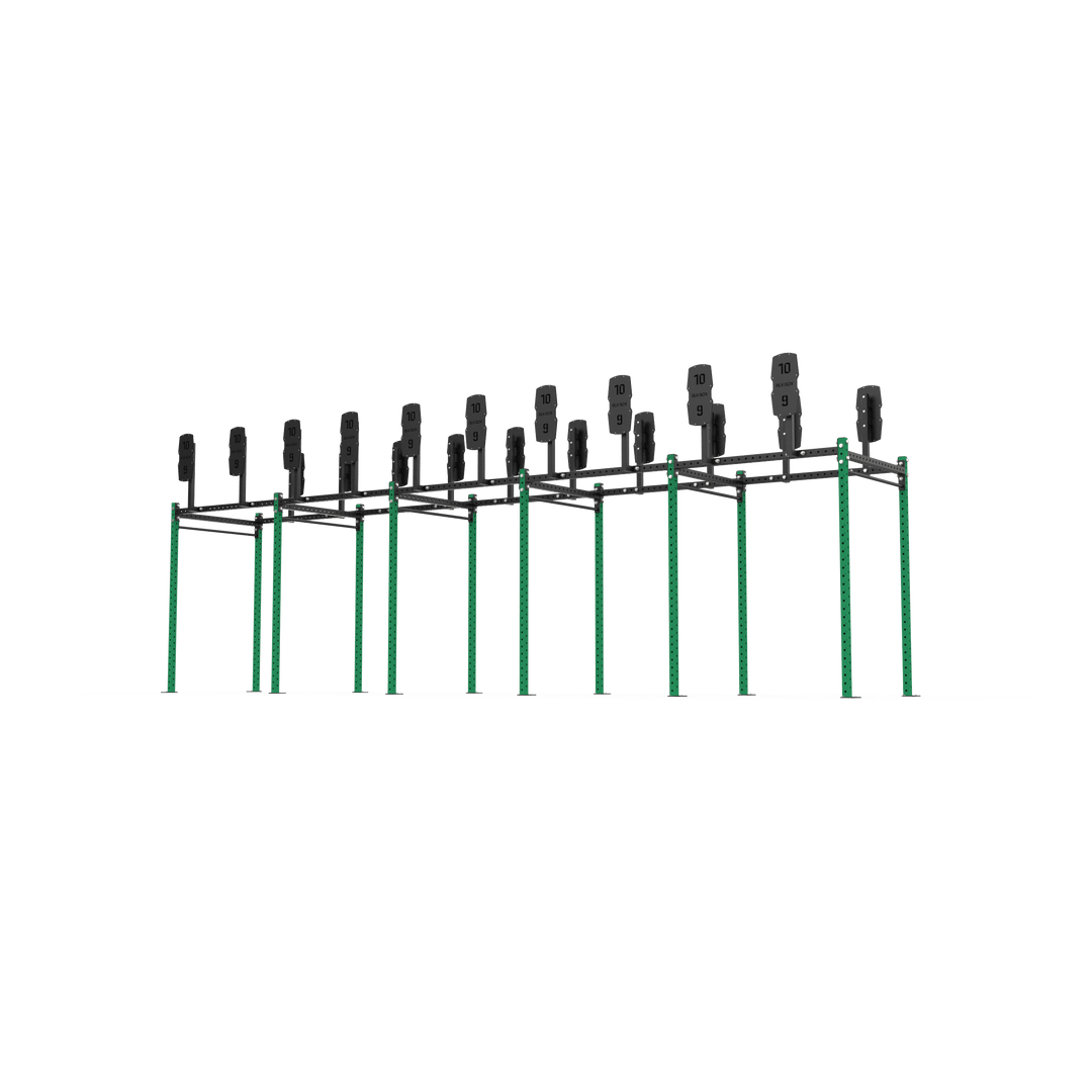 10 Bay Free Standing Competition Rig with Wall Ball Targets - BLK BOX